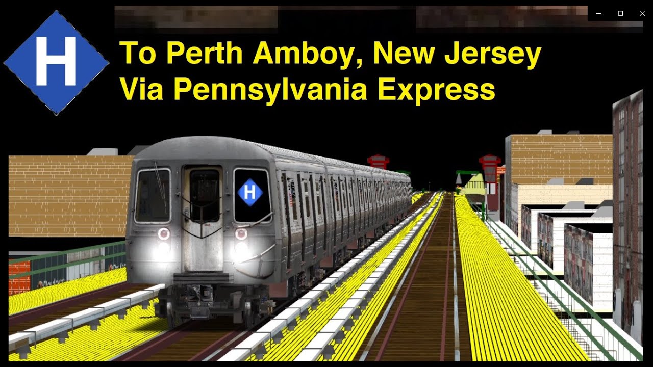 OpenBVE Fiction H Train To Perth Amboy, New Jersey Via Pennsylvania