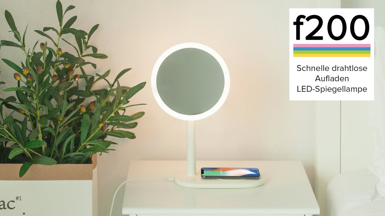 Fridja f200 Schnelle drahtlose Aufladen LED Spiegellampe - Product Overview! DE