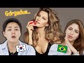 Korean Reacts To Brazilian Models!! (With Brazilian)