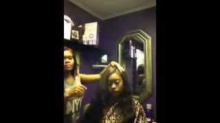 Basic sew-in with wand curls in Madison / Huntsville AL