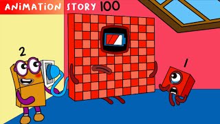 Animation Story What If Numberblocks 100 Losting Battery