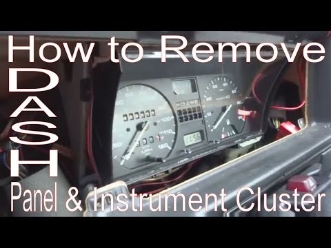 How to Remove Dash Panel & Instrument Cluster. VW Golf Mk2