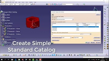 CATIA V5-6, Nuts Catalog Creation