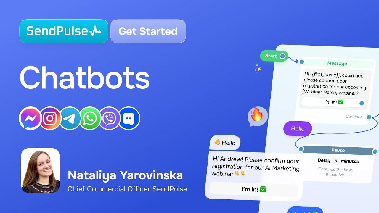 Pré-visualização do vídeo: Chatbot Builder: Explore SendPulse Demo