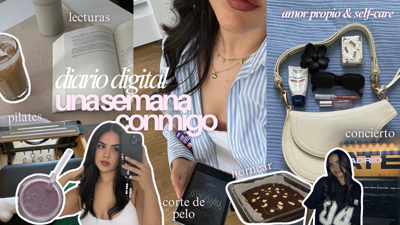 Un semana conmigo a los 23 📖✨🎀 hábitos y self-care, hornear, workouts, club de lectura, concierto