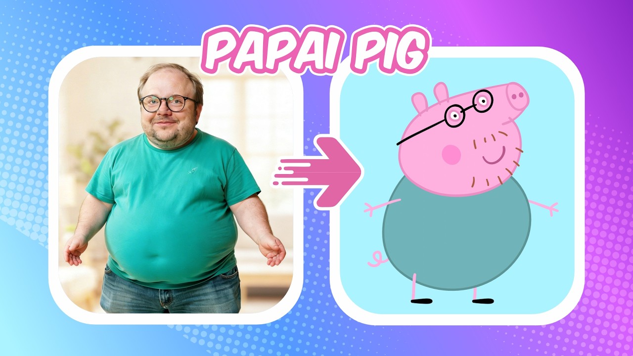 🐷PEPPA PIG🐽COMO SERIAM OS PERSONAGENS VERSÃO HUMANOS? | somente 3% acertam #quiz #focaquiz
