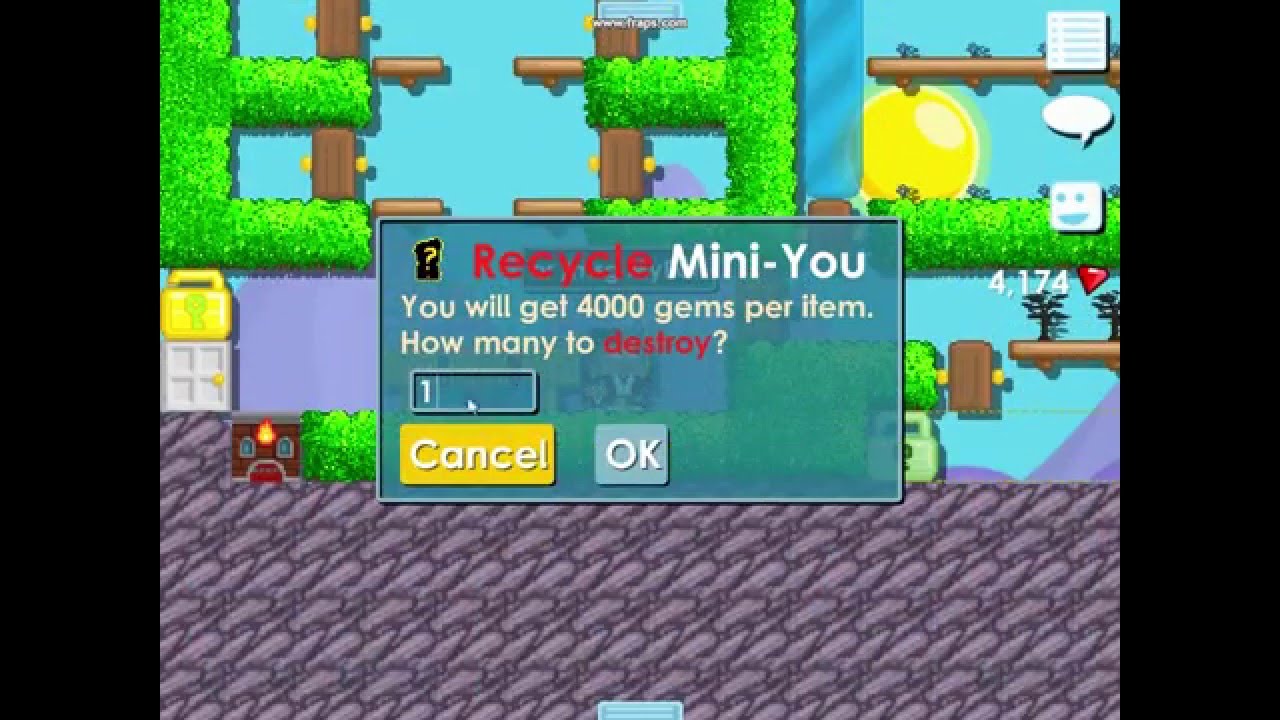 Growtopia recycle MiniYou YouTube