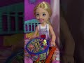 Barbie and Ken at Barbie Dream House with Barbie Sister Chelsea Having Candy for Dinner #shorts