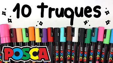 O que posso pintar com Caneta Posca?