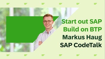 SAP CodeTalk "Getting Started with SAP Build on SAP BTP" with Markus Haug