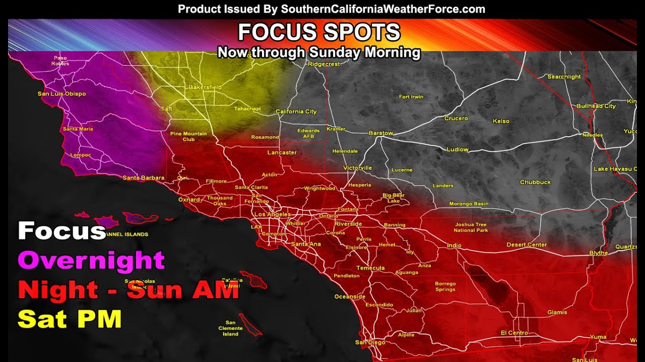 Monsoonal Moisture Continues To Stream Through Southern California ...