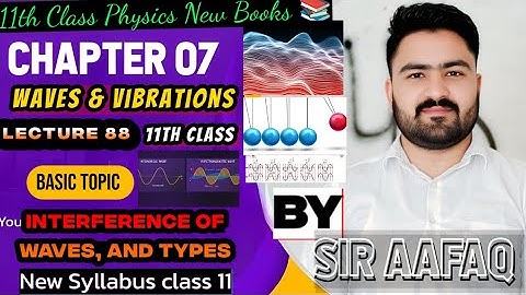 Interference and its Types Class 11| 11th Class Physics New Book| Unit 7 wave & vibration|#education