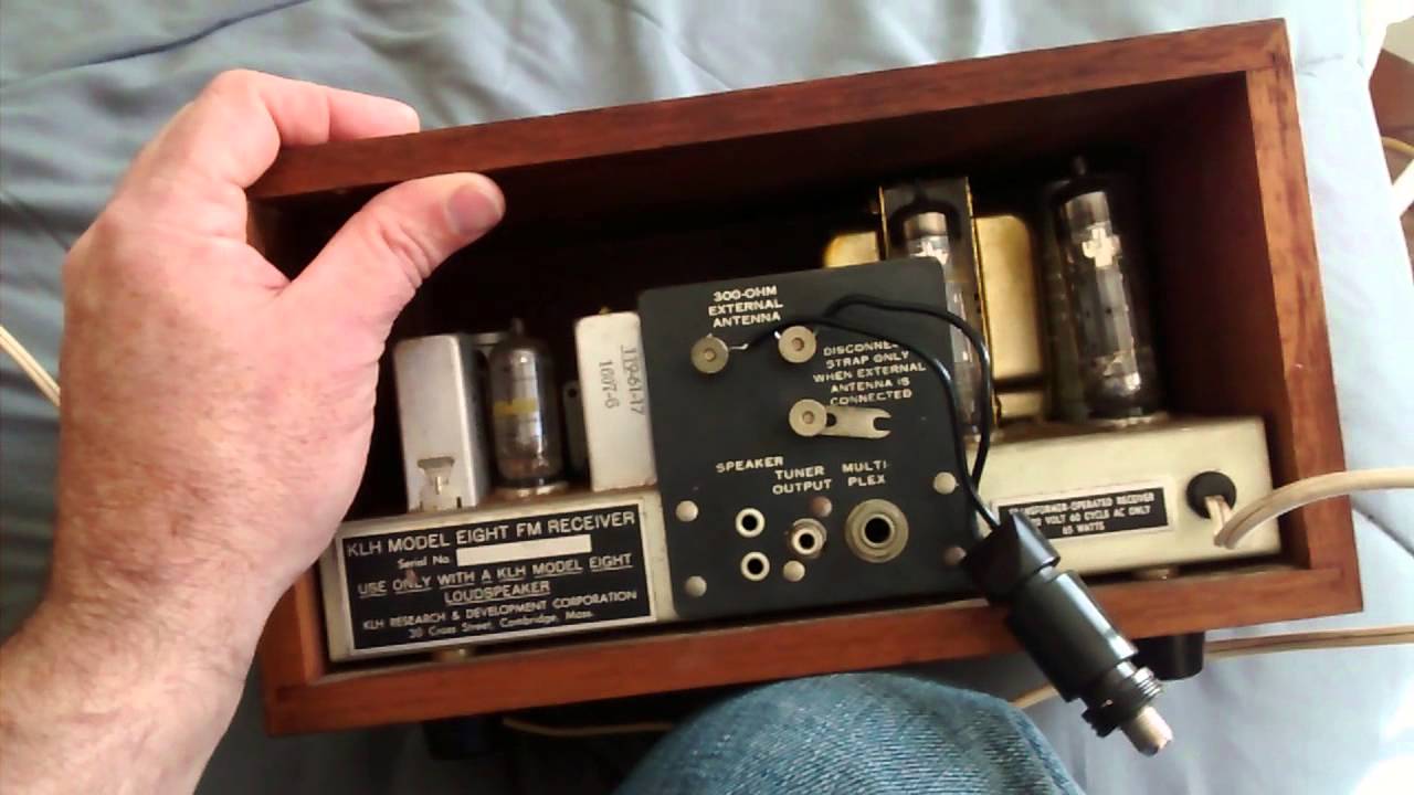 Vintage KLH radio receiver tuner eight. tube type. Part 1 YouTube
