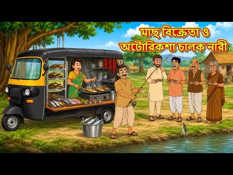মাছ বিক্রেতা ও অটোরিকশা চালক নারী | New Bengali Golpo | Bengali Stories | Golpo Bengali