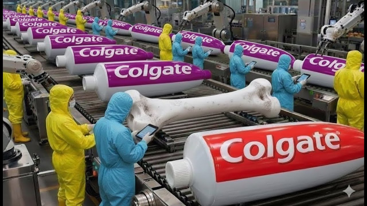 Inside the Largest Toothpaste Factory — From Animal Bones to Toothpaste (Full Process)