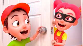 Knock Knock Knock! Who’s There | Nursery Rhyme & Kids Songs | Nomini Kids