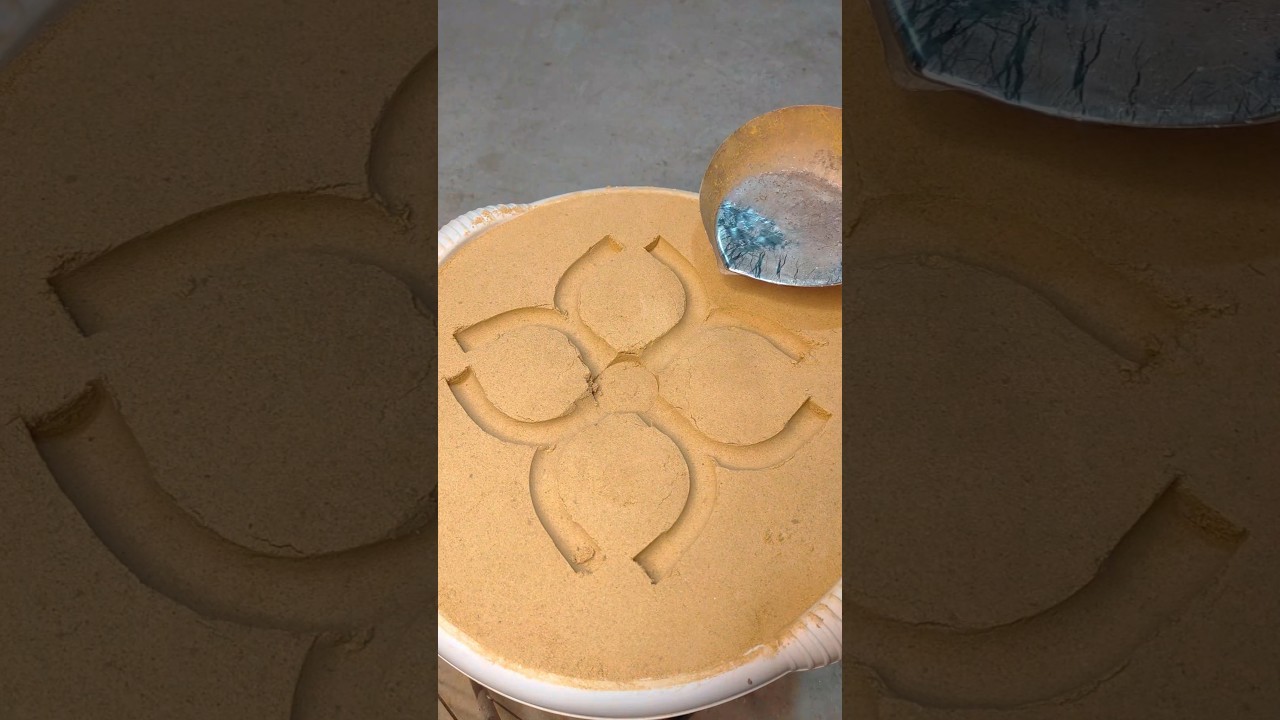 Casting Four-Leaf Clover in Aluminum - LUCKY