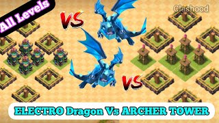 Electro Dragon Vs Archer Tower. Clashood