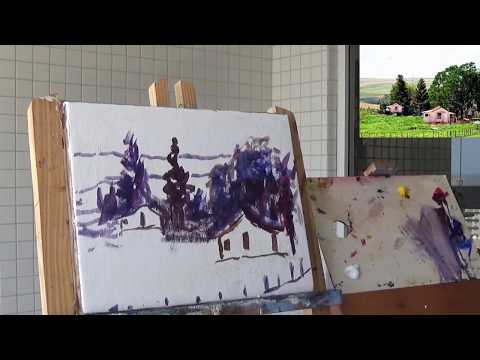 Escola de Pintura on-line - Pintando uma Paisagem 1