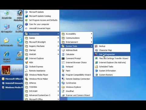 How to defragment your computer in Windows XP