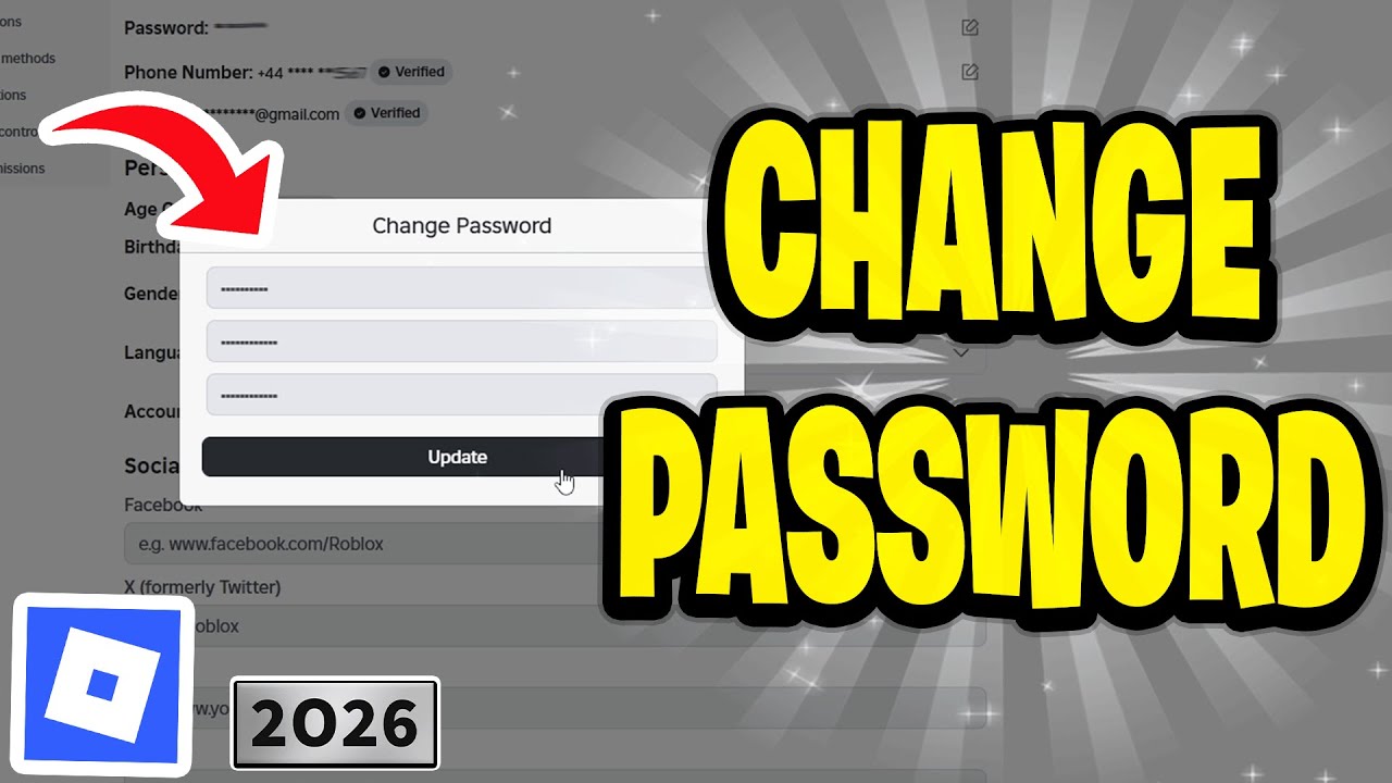 How To Change Password In Roblox Change Roblox Password 2026 YouTube 
