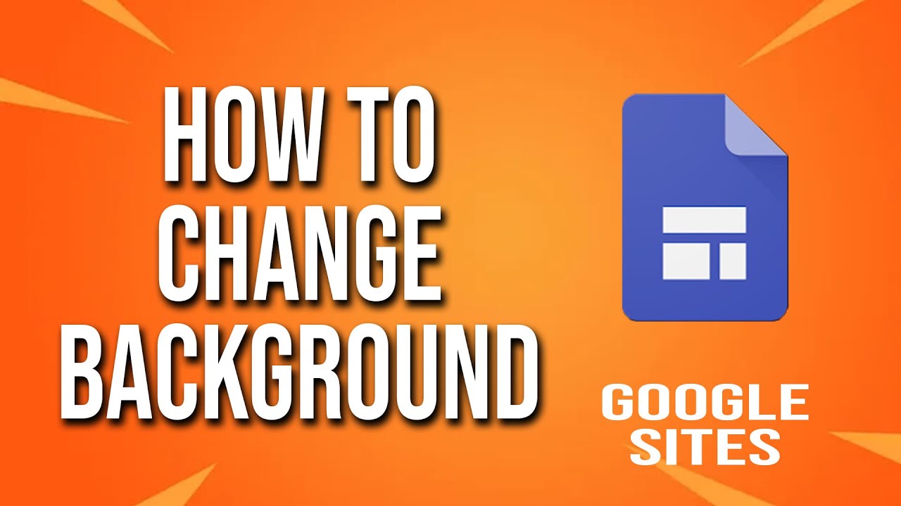 How To Change Background Google Sites Tutorial YouTube