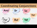 Types of Conjunctions in English 1 - Coordinating conjunctions with sentences