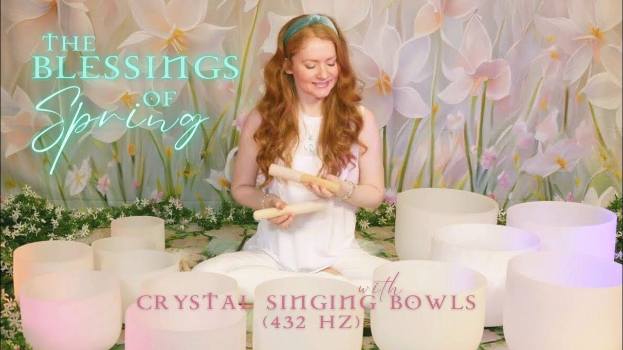 5 Minute CRYSTAL SINGING BOWLS (432 Hertz) Uplifting Stress Relief
