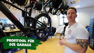 So Lassen Sich Schwere E-Bikes Leicht Reparieren. Montageständer Für Fahrradwerkstatt Und Garage.