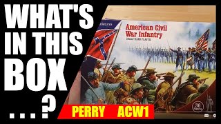 Plastic American Civil War Infantry - 28mm figures x36 video