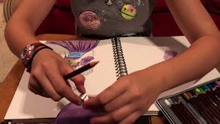 Selenas Art Girl Reading Book