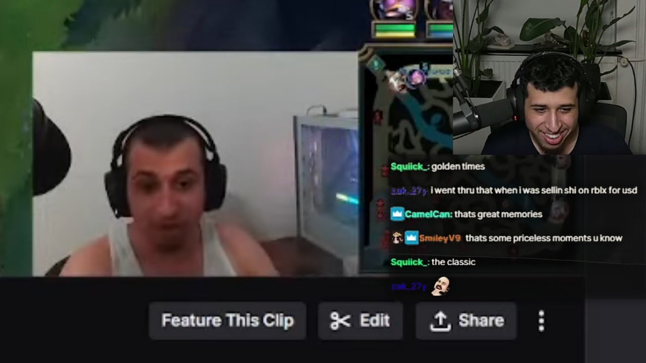 humzh tells chat how he started streaming and reacts to his old clips