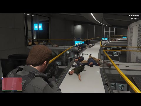 GTA 5 - CIA Facility Massacre + Ten Star Escape