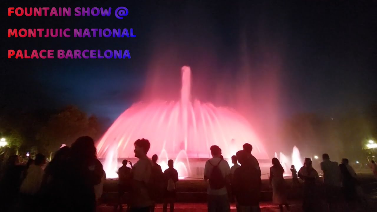 Fountain Show In National Palace of Montjuic Barcelona Meschian