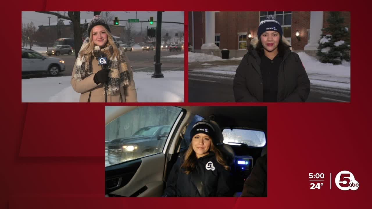 News 5 team coverage on weather conditions in Northeast Ohio - YouTube
