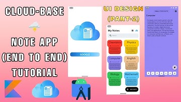 Make a Notes App in Android Studio ||cloud base Full Tutorial | Kotlin | Hindi || UI design | Part-2