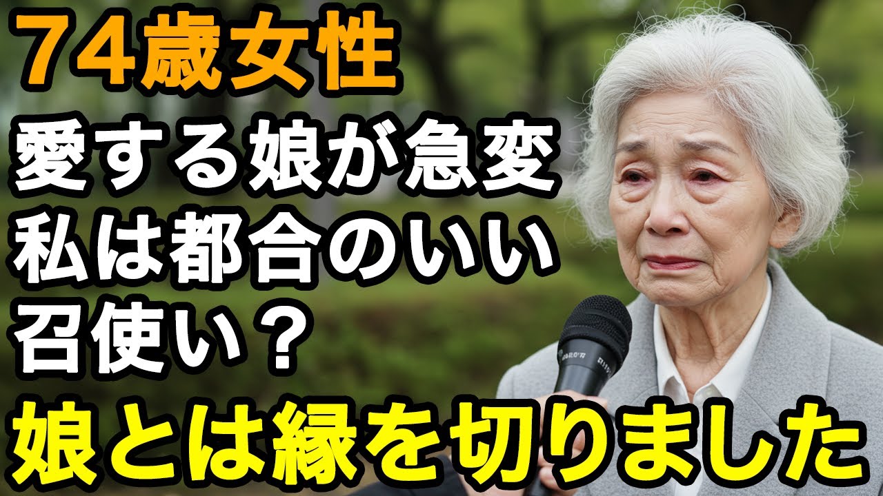 74歳涙の決断。娘を本当に愛して育てましたが、あるキッカケで娘は一変してしまいました。 限界を迎えた私は、娘と縁を切りました。
