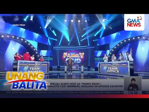 Michael V, special guest host sa "Family Feud"; Pepito Manaloto cast members... | Unang Balita