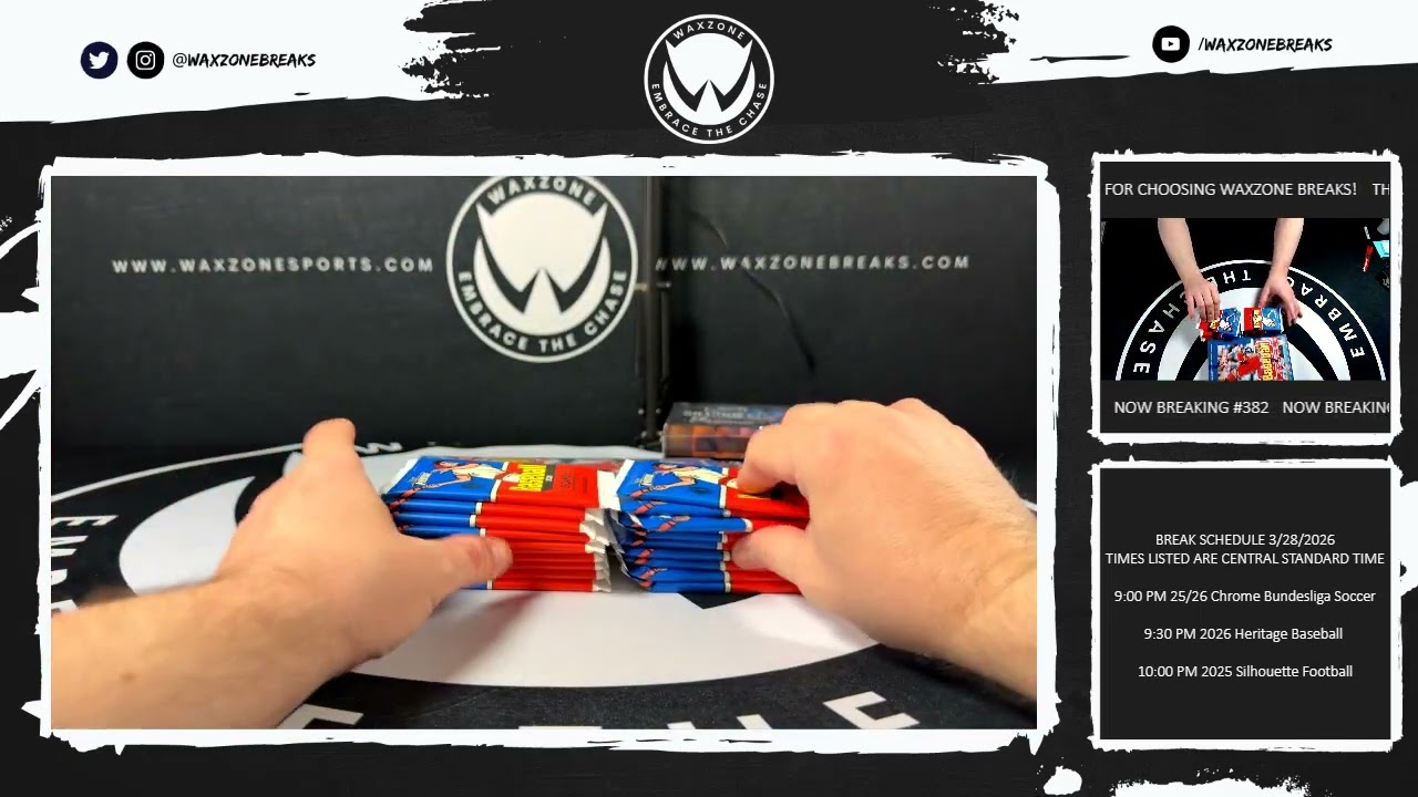 3/28/2026 (2026) HERITAGE BASEBALL HOBBY 3 B0X 1/4 CASE BREAK #382