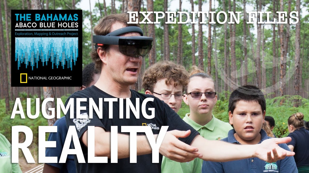 Sharing Hololens Augmented Reality on National Geographic Cave Diving Expedition