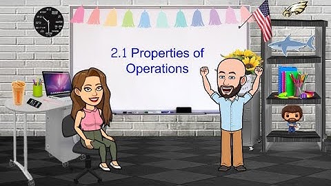 2.1 Properties of operations
