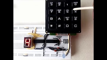 Codificador de teclado matricial de 4*4 con integrado 74C922