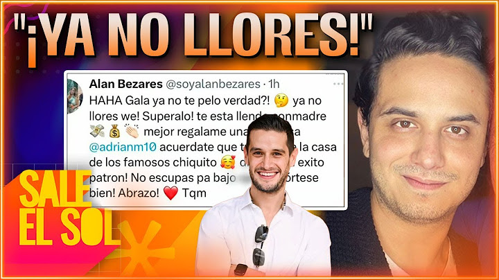 ¡El hijo de Mario Bezares, Alan, REACCIONA a los ATAQUES de Adrián Marcelo contra él y Brenda!