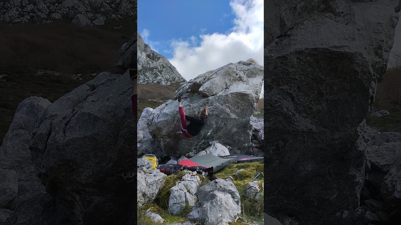 La diagonal SS (6c) 👁 @ Teverga [El Cantu; Cuetos de Caraz]