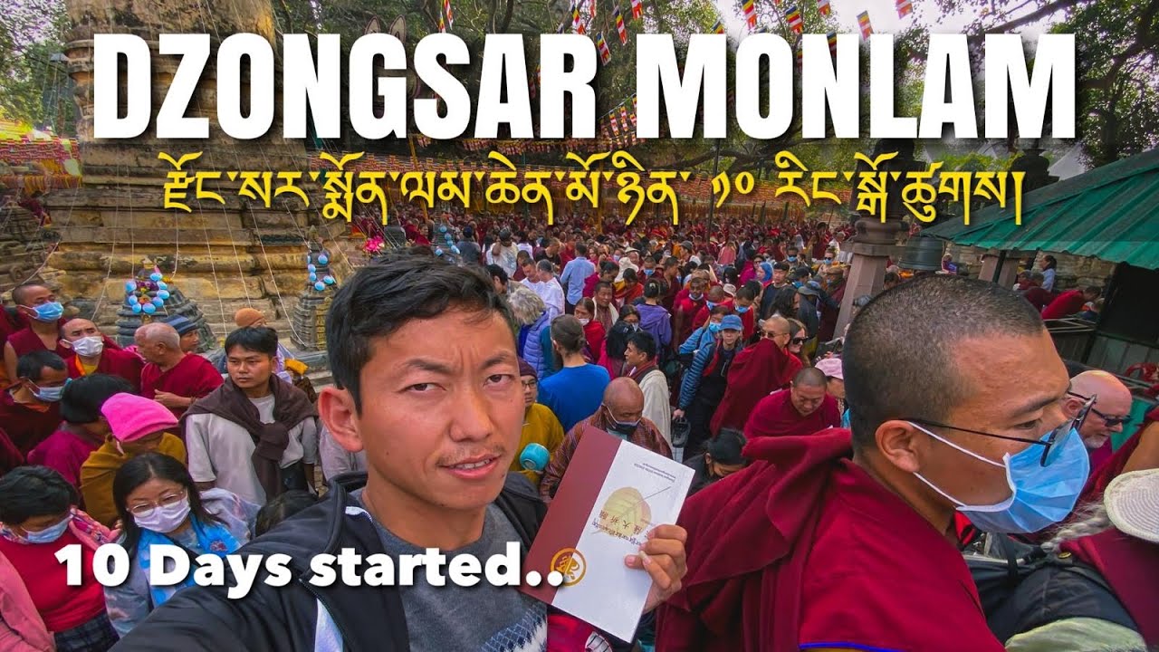 Dzongsar Monlam for 10 days | རྫོང་སར་སྨོན་ལམ་ཆེན་མོ་ཉིན་ ༡༠ རིང་སྒོ་ཚུགས། | Tibetan Vlogger