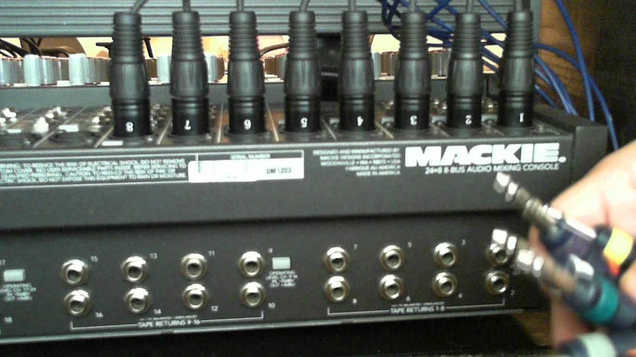 Como Conectar Interface Outs A Mixer Ins/TapeReturns YouTube