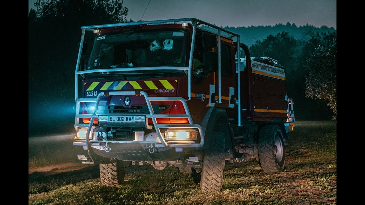 Feu de forêt à Auriol