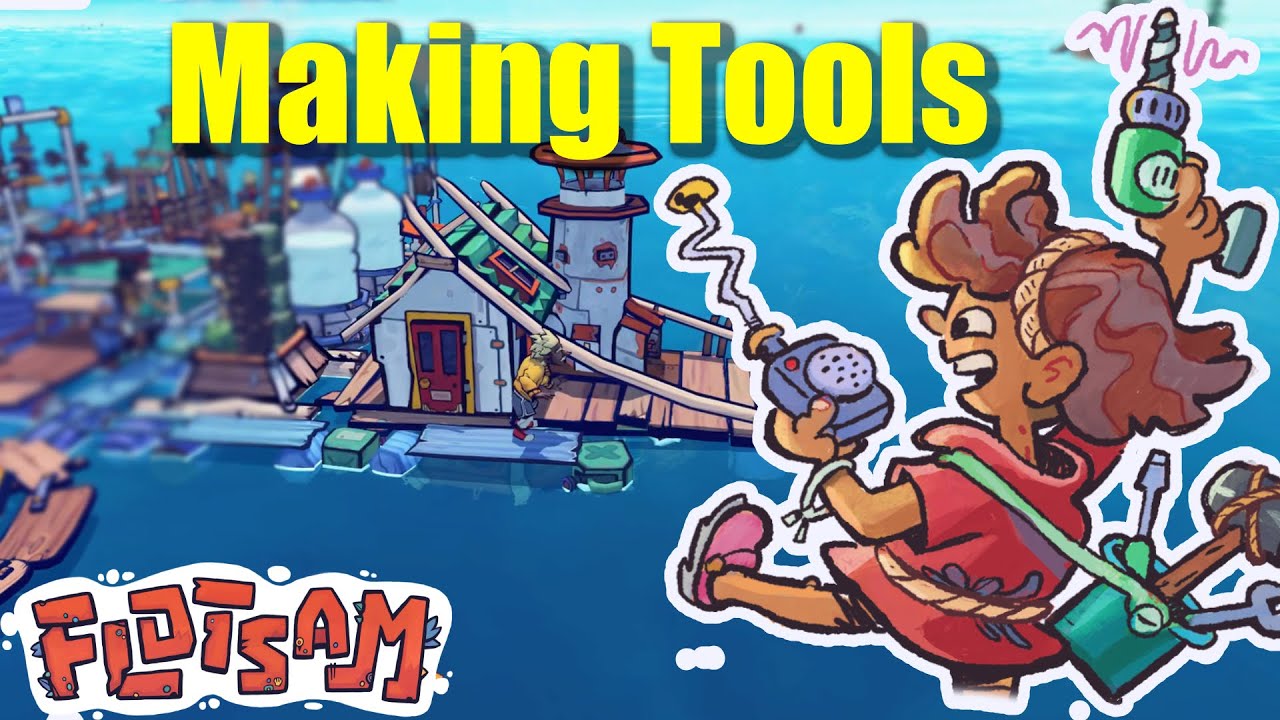 I Need Wood Junk to Build Tools in Flotsam - YouTube