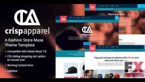 Preview Crisp Apparel - A Fashion Store Muse Theme TForest