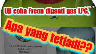 Cara Mudah ISI FREON Kulkas Menggunakan GAS LPG